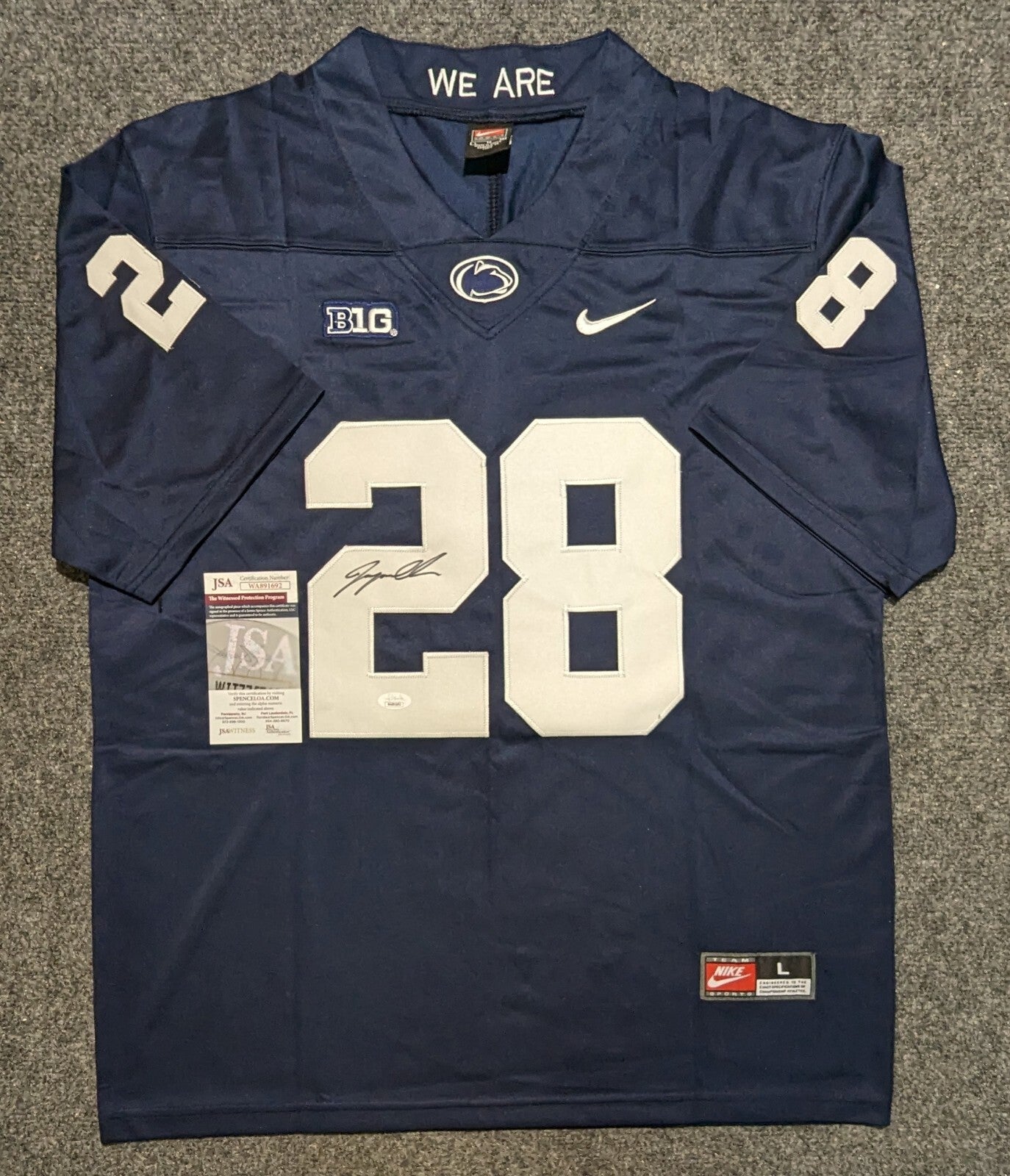 Penn State Odafe Jayson Oweh Autographed Signed Jersey Jsa  Coa