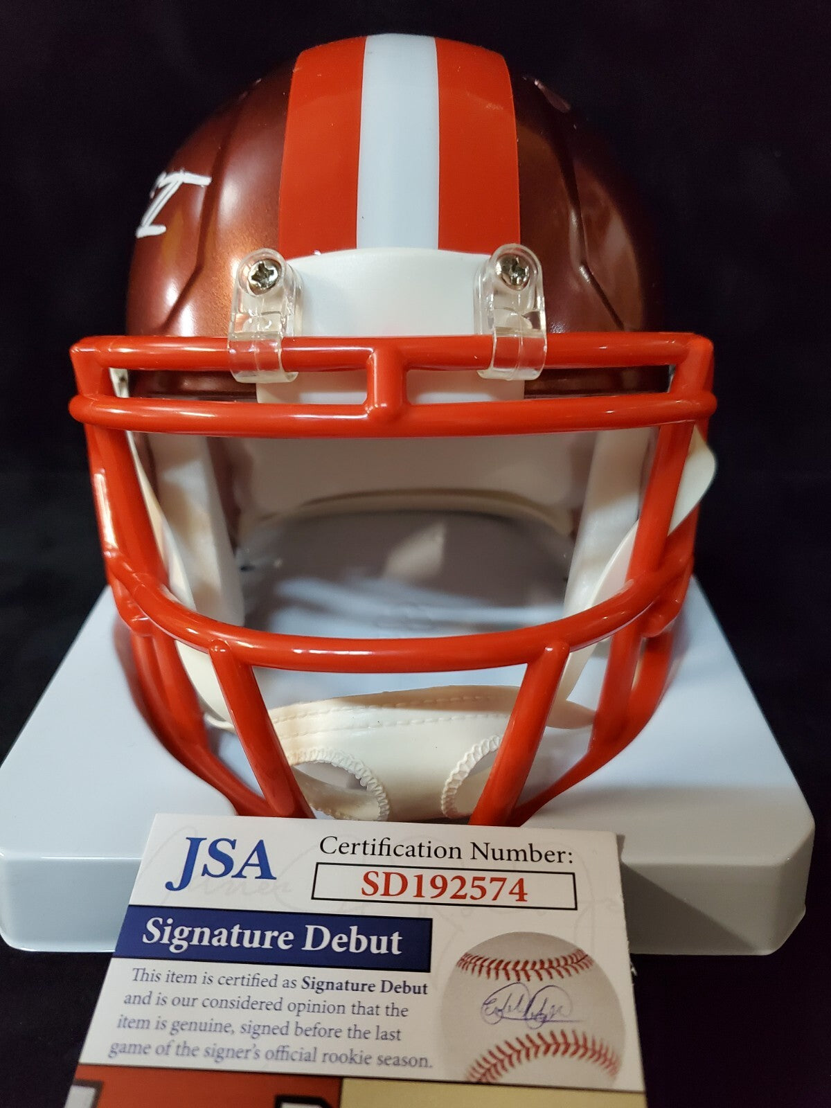 Cleveland Browns Greg Newsome Ii Autographed Signed Flash Mini Helmet Jsa Coa