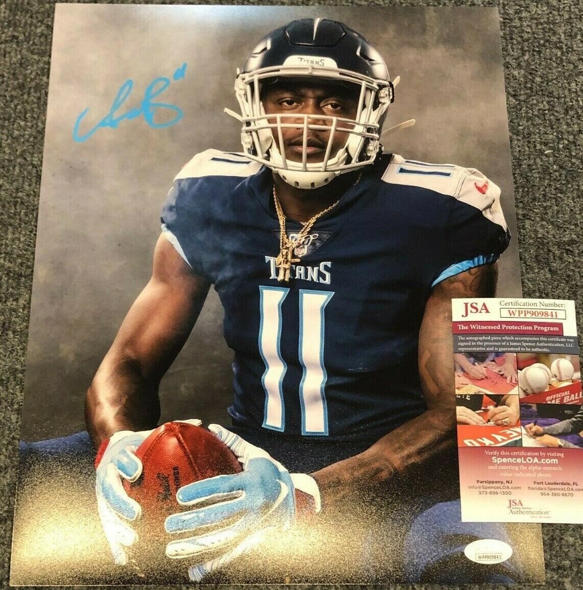 Tennessee Titans Aj Brown Autographed Signed 11X14 Photo Jsa  Coa