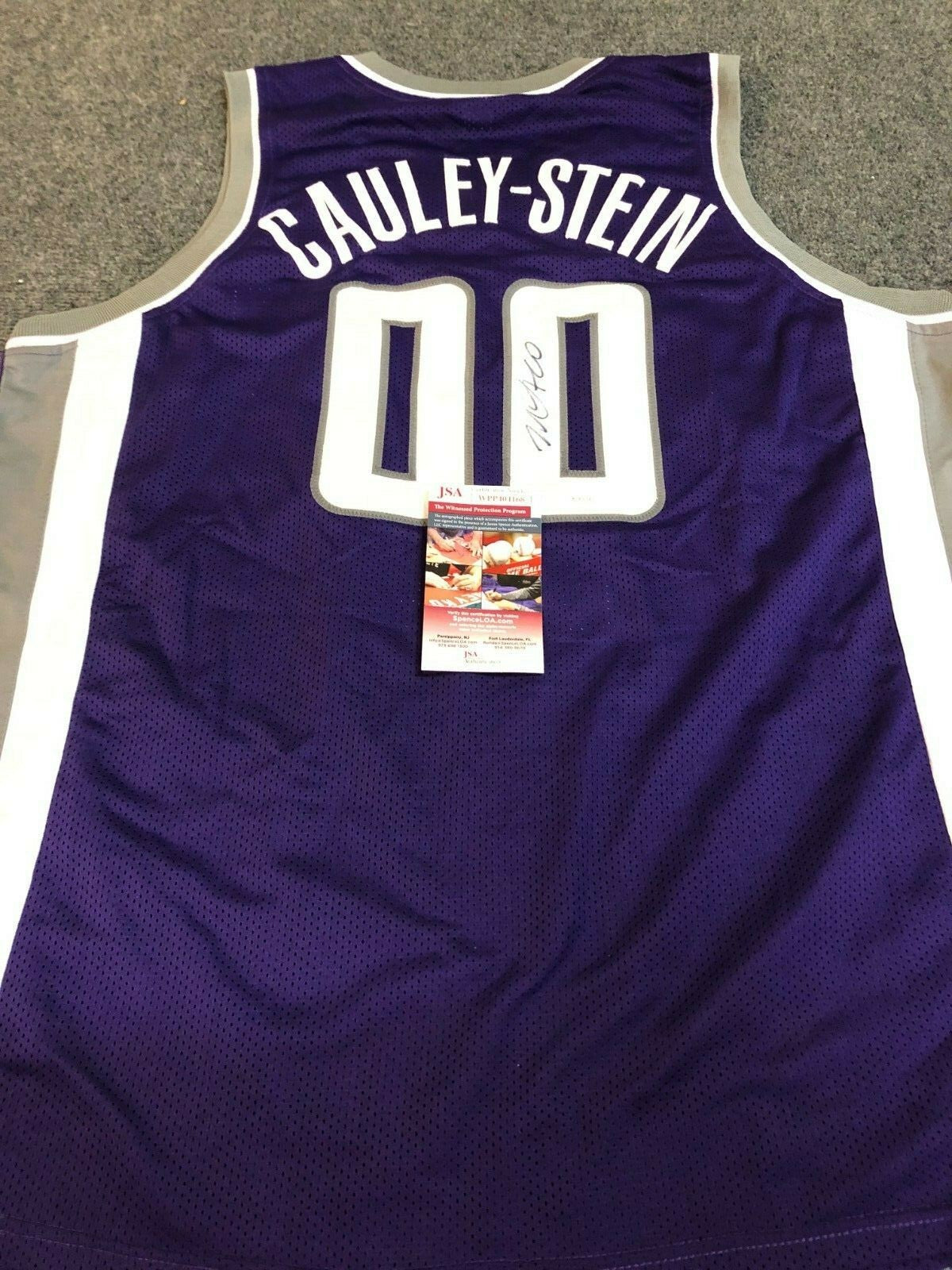 Sacramento Kings Willie Cauley Stein Autographed Signed Jersey Jsa Coa