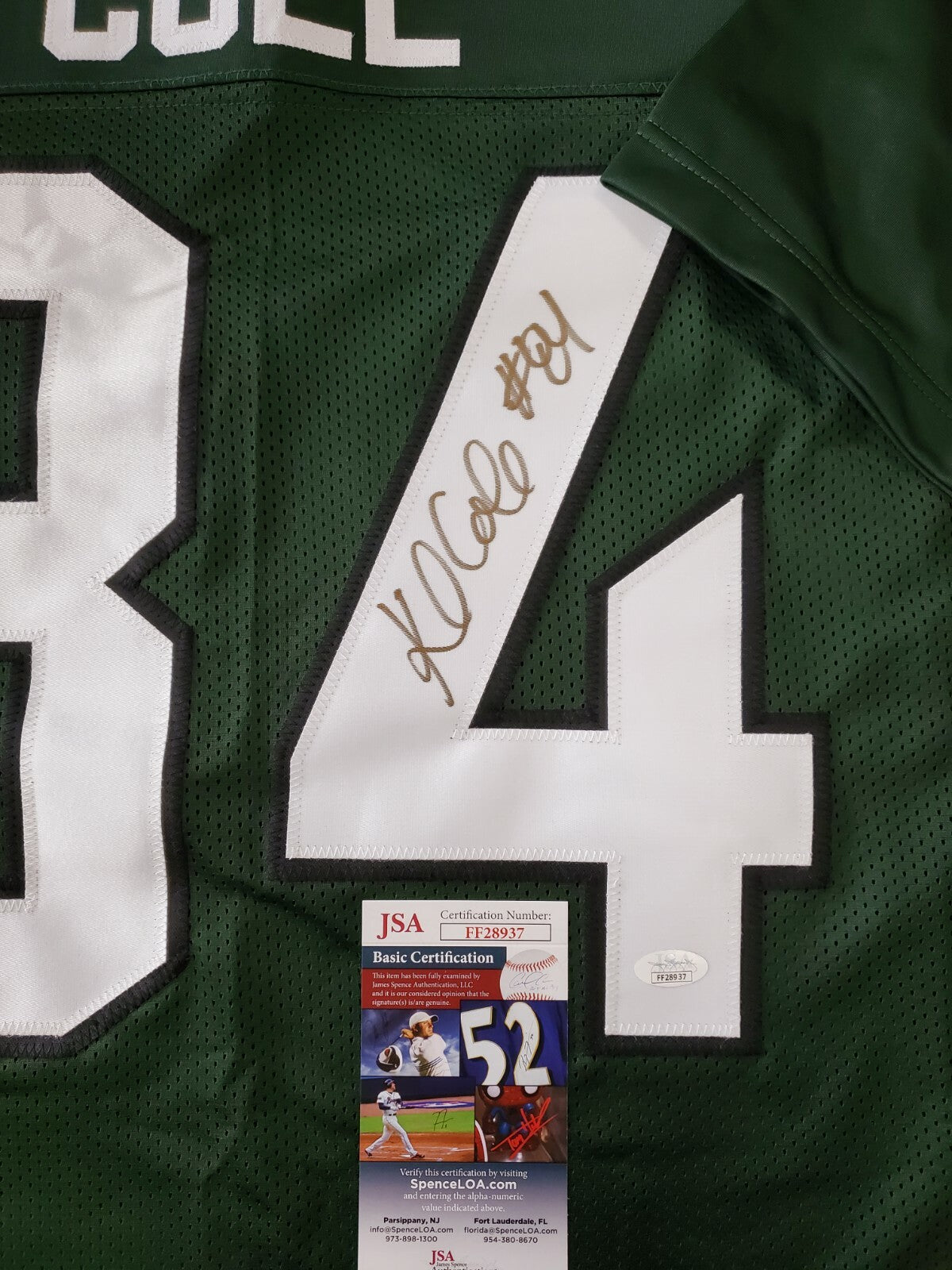 N.Y. Jets Keelan Cole Autographed Signed Jersey Jsa Coa