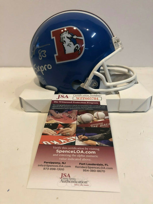 Anthony Miller Autographed Signed Inscribed Denver Broncos Mini Helmet Jsa Coa