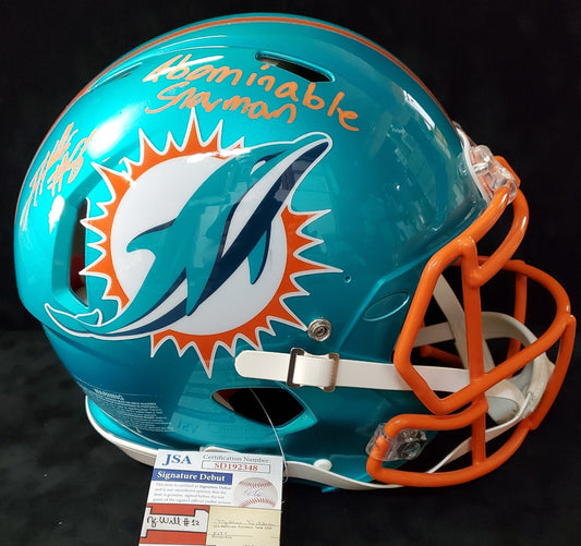 Miami Dolphins Jevon Holland Signed Full Size Flash Authentic Helmet Jsa Coa