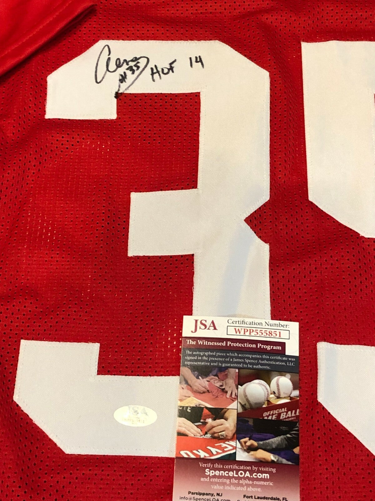 Arizona Cardinals Aeneas Williams Autographed Signed Inscribed Jersey Jsa Coa