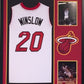 MVP Authentics Framed Signed Autographed Justise Winslow Miami Heat Jersey Psa/Dna Coa 360 sports jersey framing , jersey framing