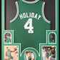 Custom Framed Boston Celtics Jrue Holiday Autographed Jersey Beckett Hologram