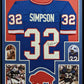Framed Buffalo Bills Oj Simpson Autographed Signed Jersey Jsa Coa
