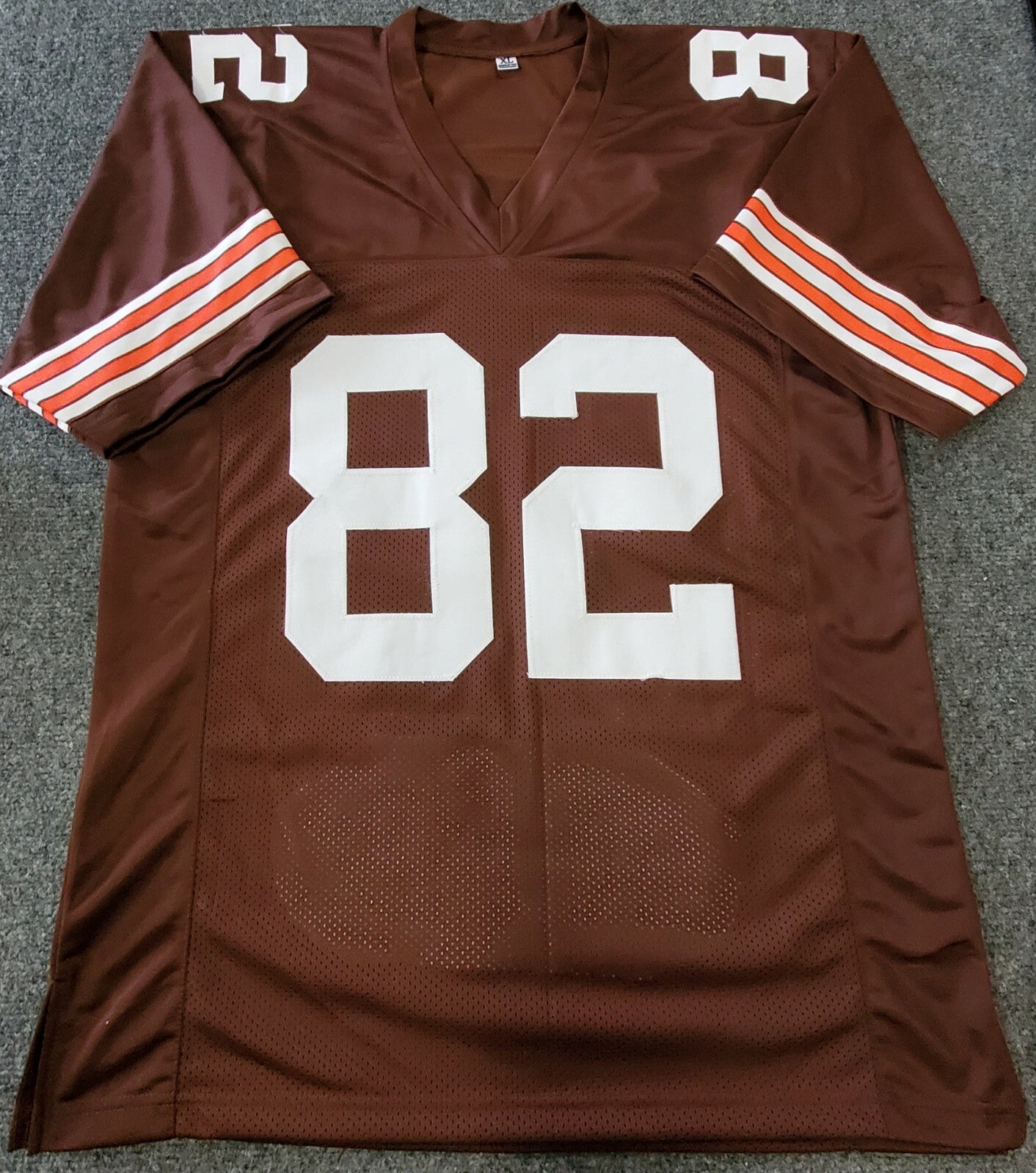 Cleveland Browns Ozzie Newsome Autographed Signed Stat Jersey Beckett Holo