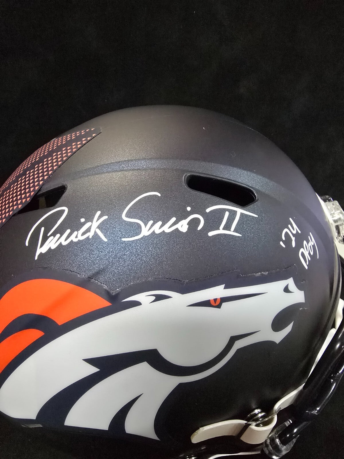 Denver Broncos Pat Surtain Ii Signed Insc Replica Full Size Helmet Beckett