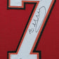 Suede Framed Tampa Bay Buccaneers Bucky Irving Autographed Jersey Beckett Holo