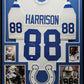 Framed Indianapolis Colts Marvin Harrison Signed Jersey Jsa Coa
