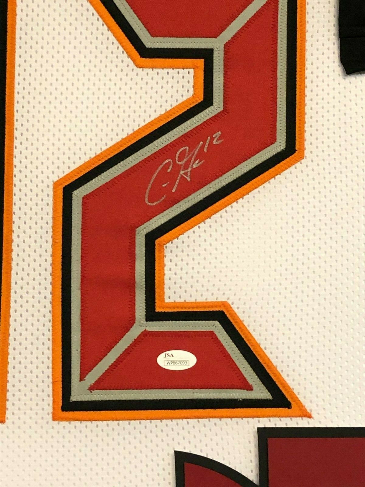 Framed Tampa Bay Buccaneers Chris Godwin Autographed Signed Jersey Jsa Coa