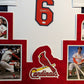 Framed In Suede St Louis Cardinals Stan Musial Autographed Jersey Jsa Coa