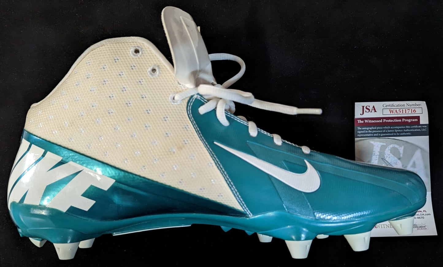 Miami Dolphins Brock Marion Autographed Signed Cleat Jsa Coa