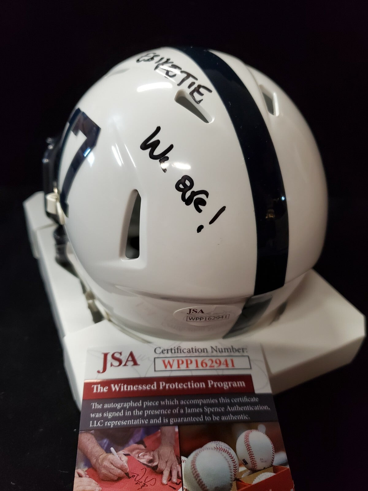 Penn State Nittany Lions Arnold Ebiketie Autographed Signed Mini Helmet Jsa Coa