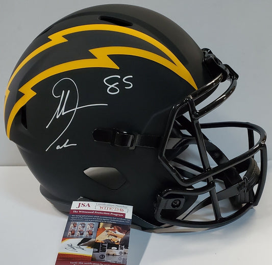 San Diego Chargers Antonio Gates Signed Full Size Eclipse Rep Helmet Jsa Coa