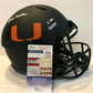 Greg Rousseau Signed Inscr Miami Hurricanes Full Size Eclipse Rep Helmet Jsa Coa