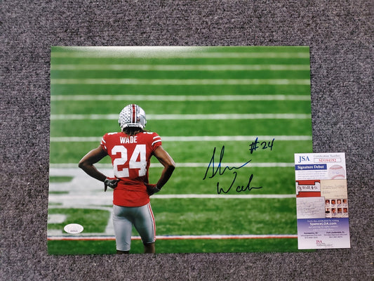 Ohio State Buckeyes Shaun Wade Autographed 11X14 Photo Jsa Coa