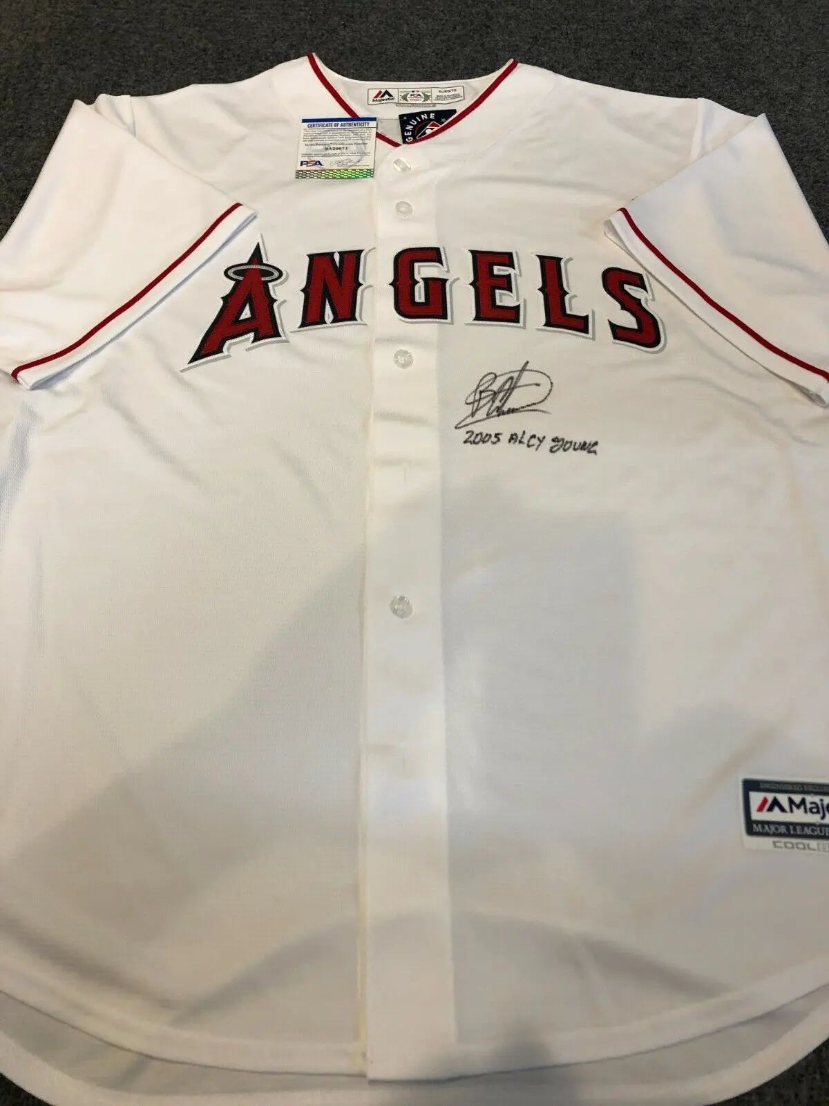 Anaheim Angels Bartolo Colon Autographed Signed Inscribed Jersey Psa Coa