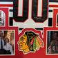 Framed Chicago Blackhawks Xmas Vacation Chevy Chase Signed Jersey Beckett Coa