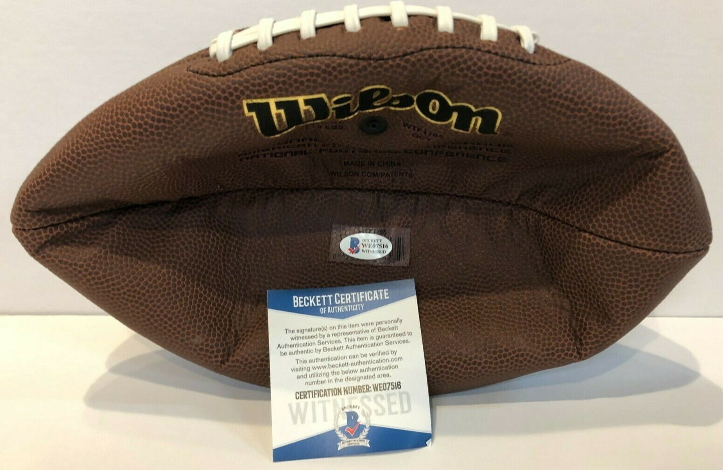 New England Patriots Rob Ninkovich Autographed Signed Nfl Football Beckett Coa