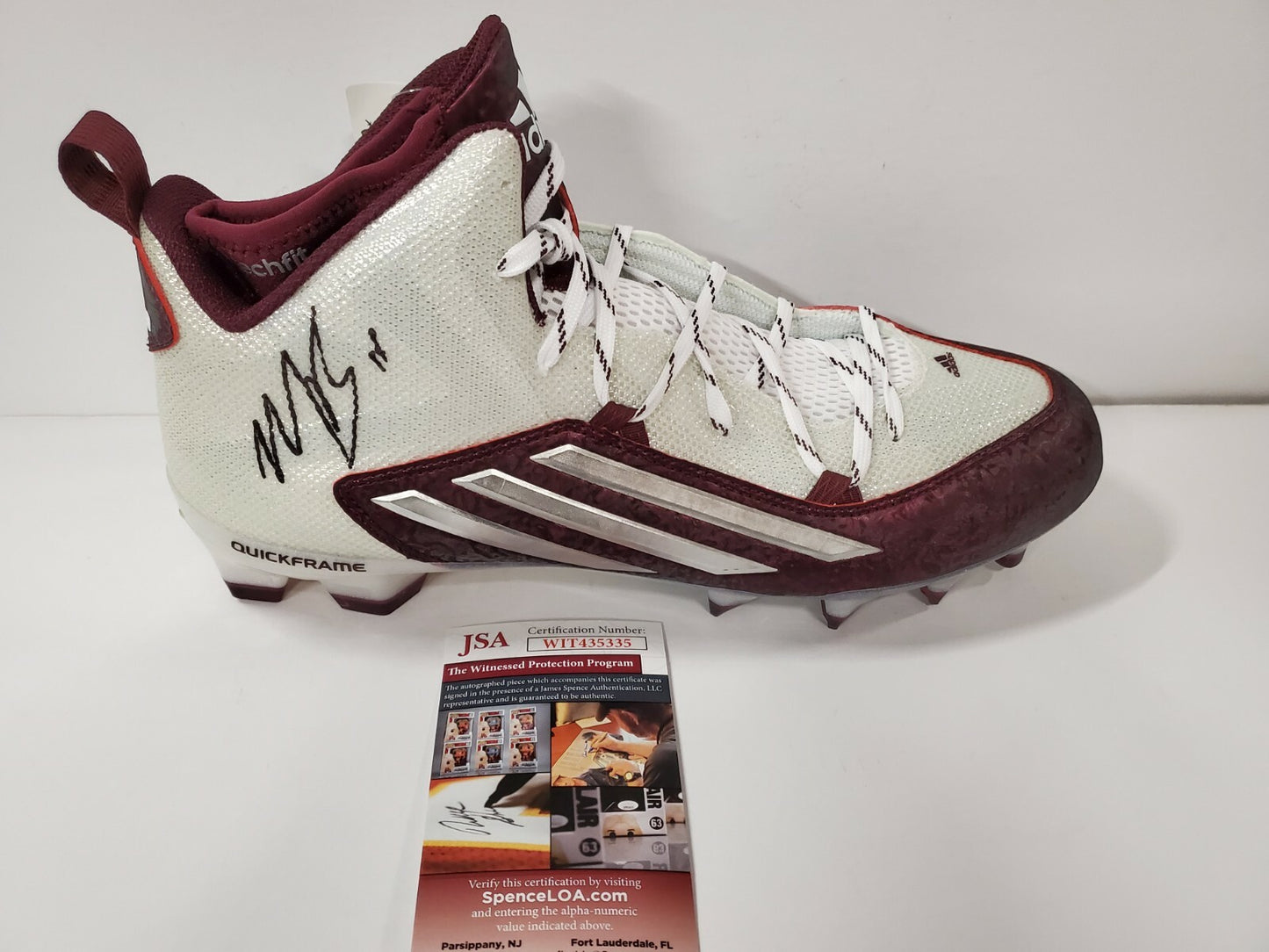 Oklahoma Sooners Marquise Brown Autographed Signed Adidas Cleat Jsa Coa