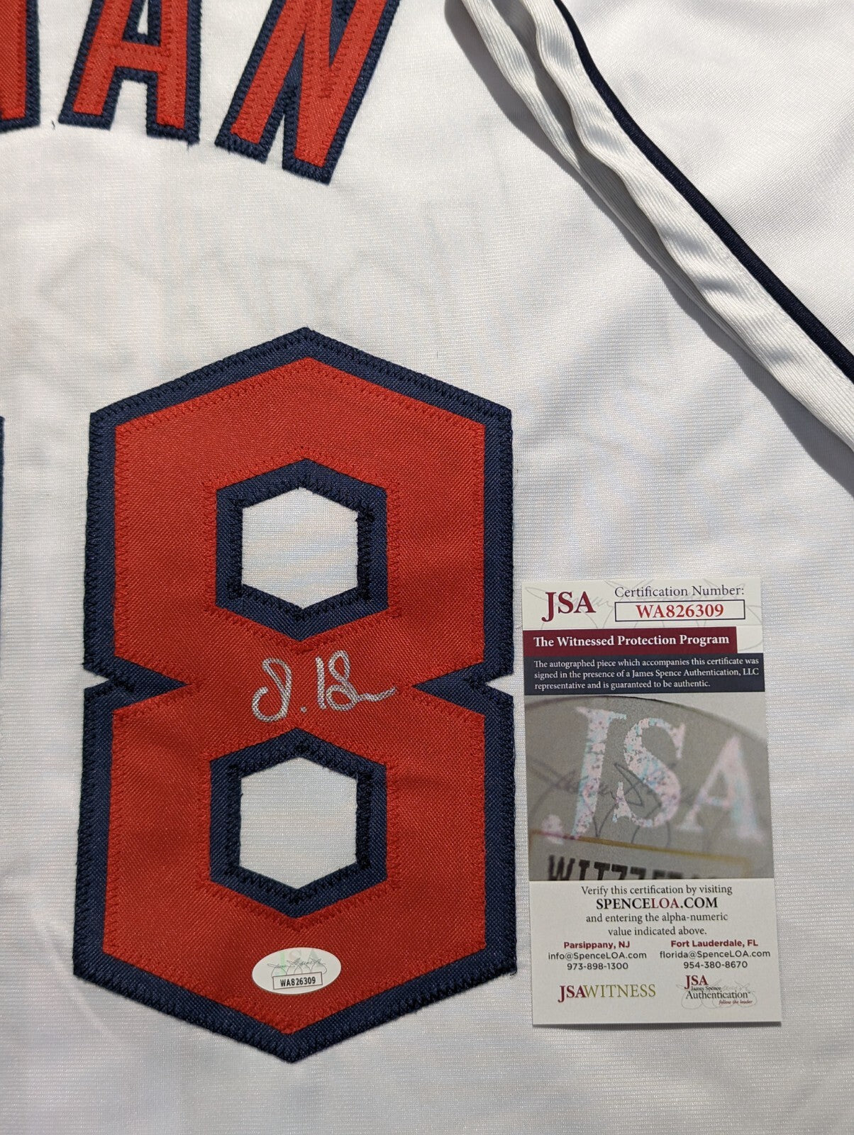 Steven Kwan Autographed Signed Cleveland Guardians Style Custom Jersey Jsa Coa