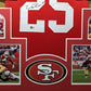 MVP Authentics Framed San Francisco 49Ers Elijah Mitchell Autographed Jersey Beckett Holo 360 sports jersey framing , jersey framing