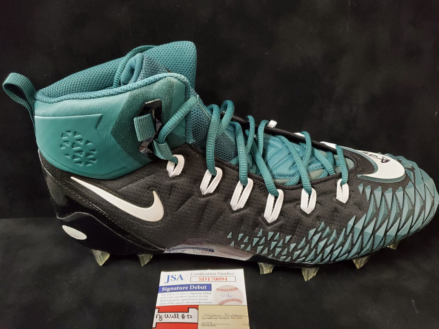 N.Y. Jets Alijah Vera-Tucker Autographed Signed Cleat Jsa Coa