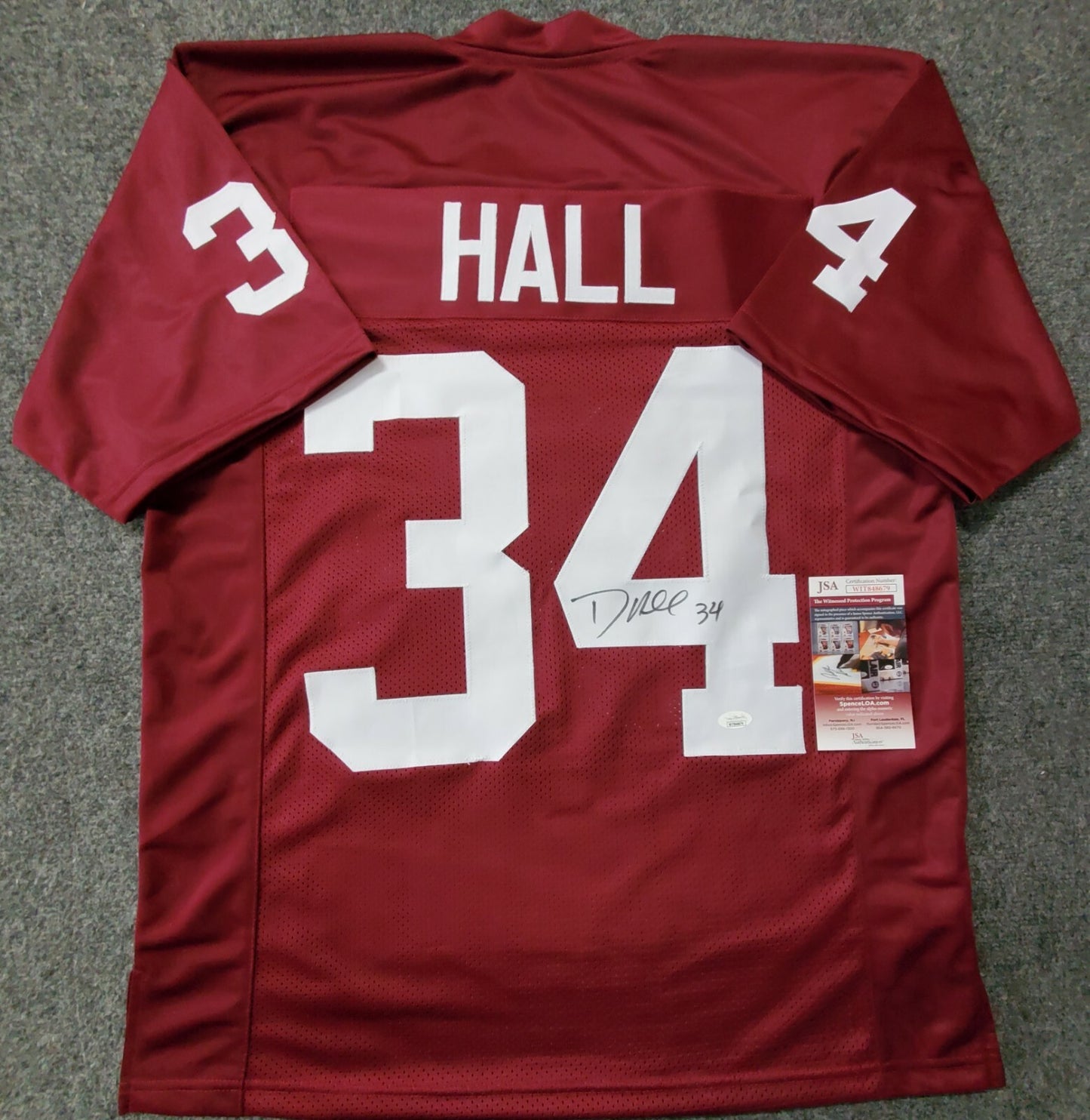 Texas A&M Dante Hall Autographed Signed Jersey Jsa  Coa