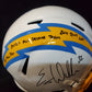 San Diego Chargers Eric Weddle Signed 3X Insc Full Size Speed Rep Helmet Jsa Coa
