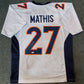 Denver Broncos Damarri Mathis Autographed Signed Jersey Jsa Coa
