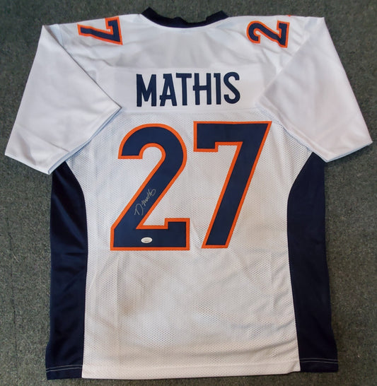 Denver Broncos Damarri Mathis Autographed Signed Jersey Jsa Coa