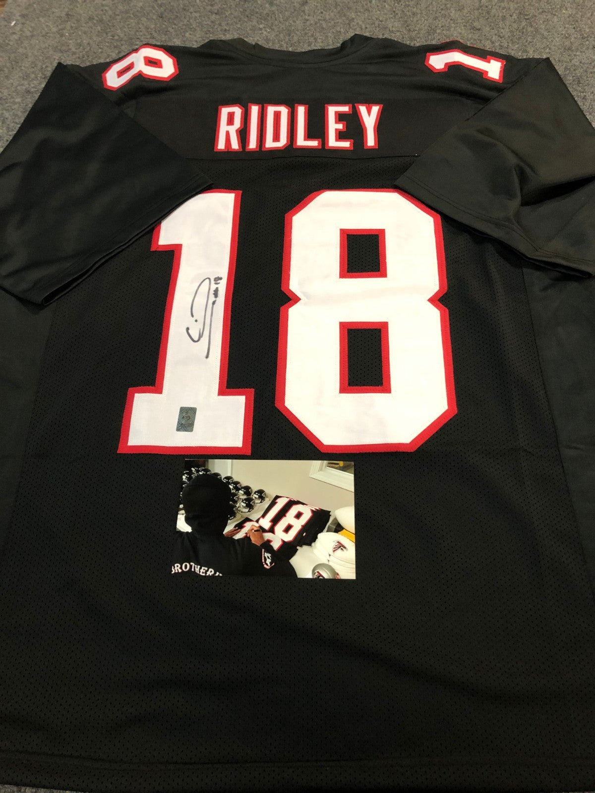 Atlanta Falcons Calvin Ridley Autographed Signed Jersey Gtsm Holo