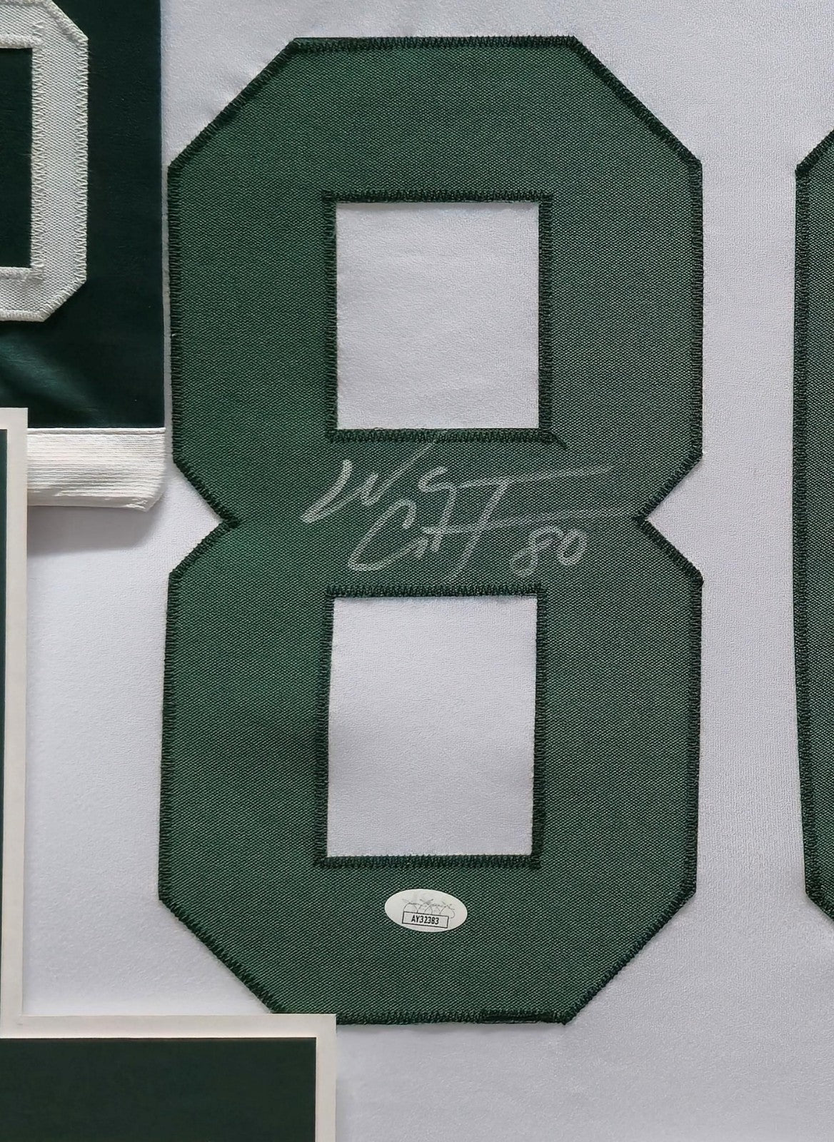 Framed New York Jets Wayne Chrebet Autographed Signed Jersey Jsa Coa