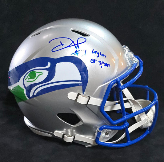 Seattle Seahawks Devon Witherspoon Signed Full Size Speed Rep T/B Helmet Bas