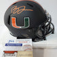Miami Hurricanes Brevin Jordan Autographed Signed Mini Helmet Jsa Coa