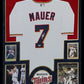 Suede Framed Minnesota Twins Joe Mauer Autographed Signed Jersey Psa Coa