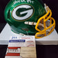 Green Bay Packers Devonte Wyatt Autographed Signed Flash Mini Helmet Jsa Coa