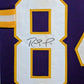 MVP Authentics Framed In Suede Minnesota Vikings Randy Moss Autographed Signed Jersey Jsa Coa 1125 sports jersey framing , jersey framing