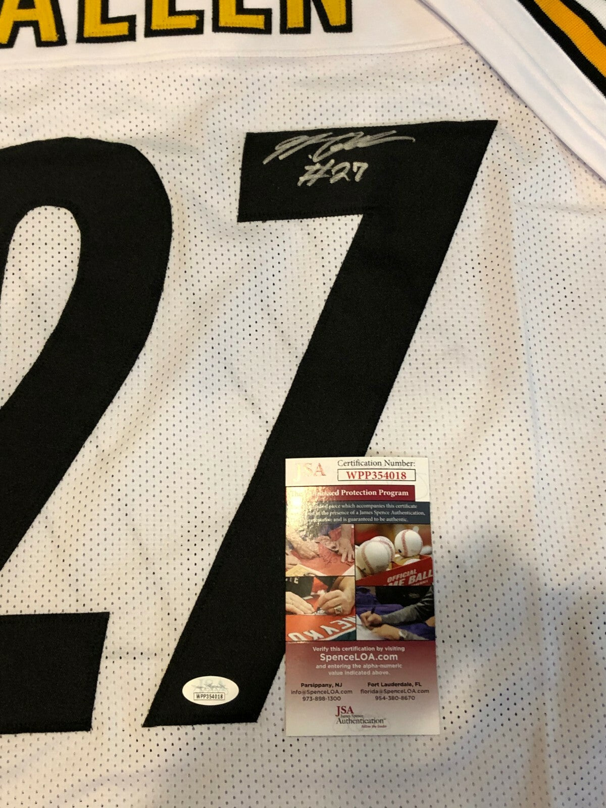 Pittsburgh Steelers Marcus Allen Autographed Signed Jersey Jsa Coa