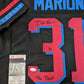 Miami Dolphins Brock Marion Autographed Signed Jersey Jsa Coa