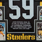 Framed Jack Ham Autographed Signed Insc Pittsburgh Steelers Stat Jersey Jsa Coa