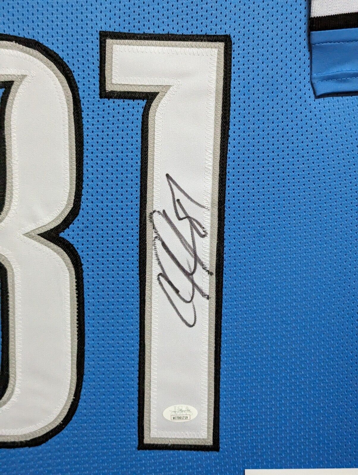 MVP Authentics Framed Detroit Lions Calvin Johnson Autographed Signed Jersey Jsa Coa 899.10 sports jersey framing , jersey framing