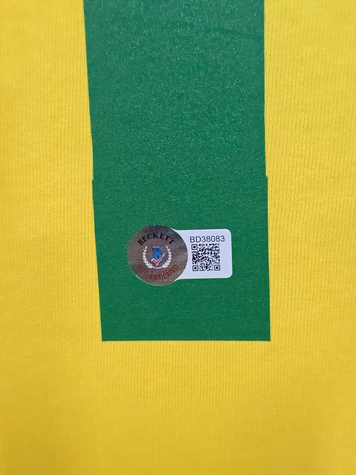 Framed Pele Autographed Signed Brazil Jersey Beckett Holo