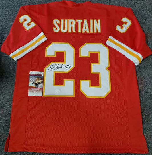 MVP Authentics K.C. Chiefs Patrick Surtain Autographed Signed Jersey Jsa  Coa 98.10 sports jersey framing , jersey framing
