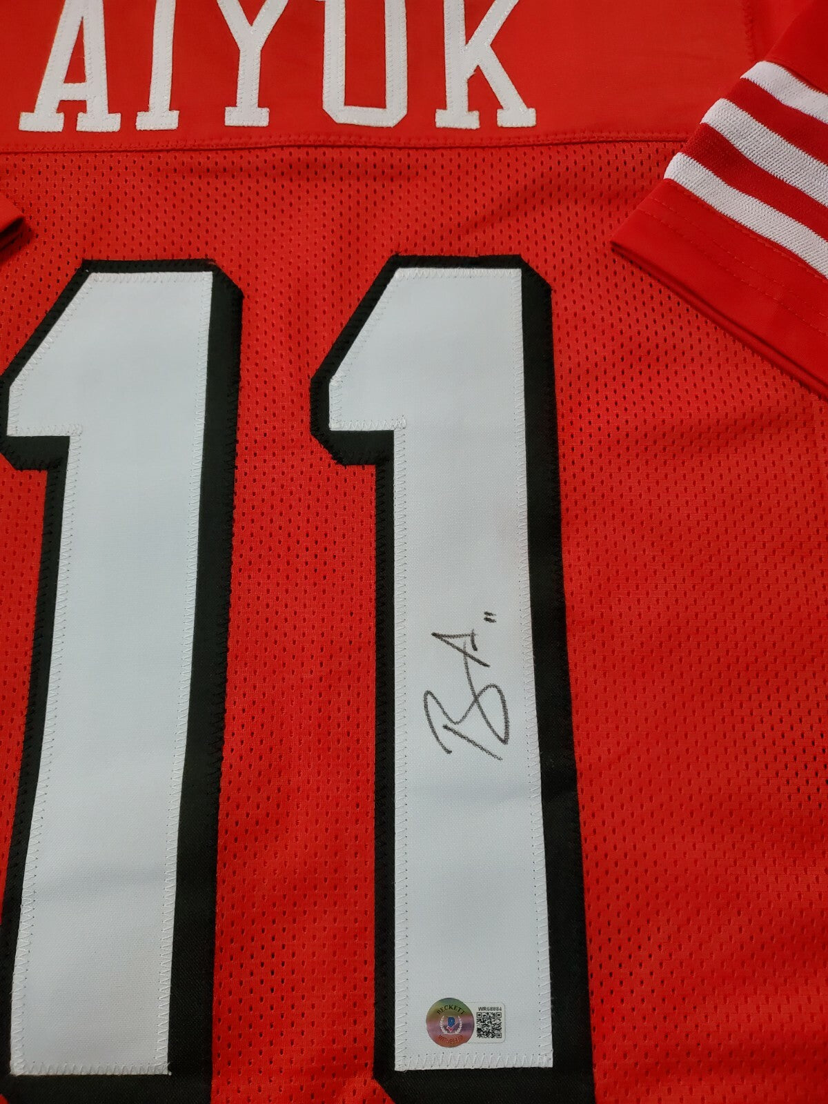 San Francisco 49Ers Brandon Aiyuk Autographed Signed Jersey Beckett Holo