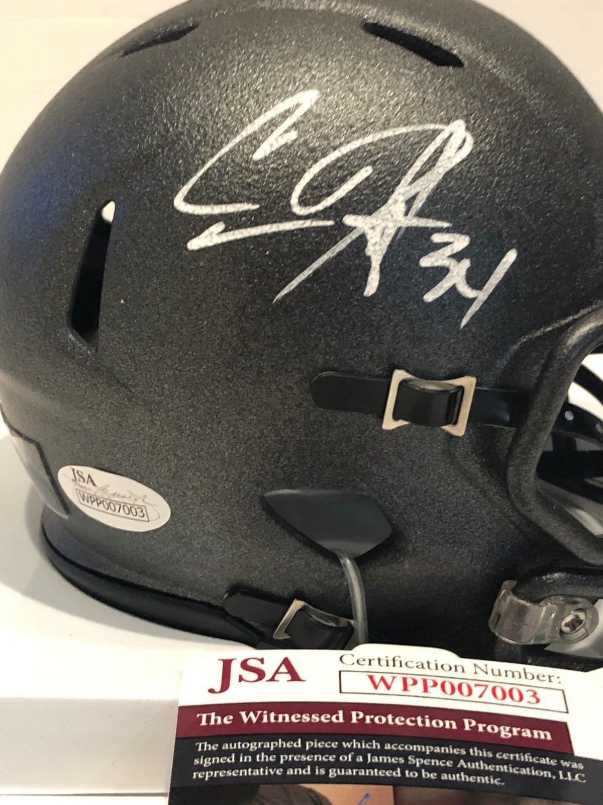 Carlos Hyde Autographed Signed Ohio State Buckeyes Mini Helmet Jsa Coa