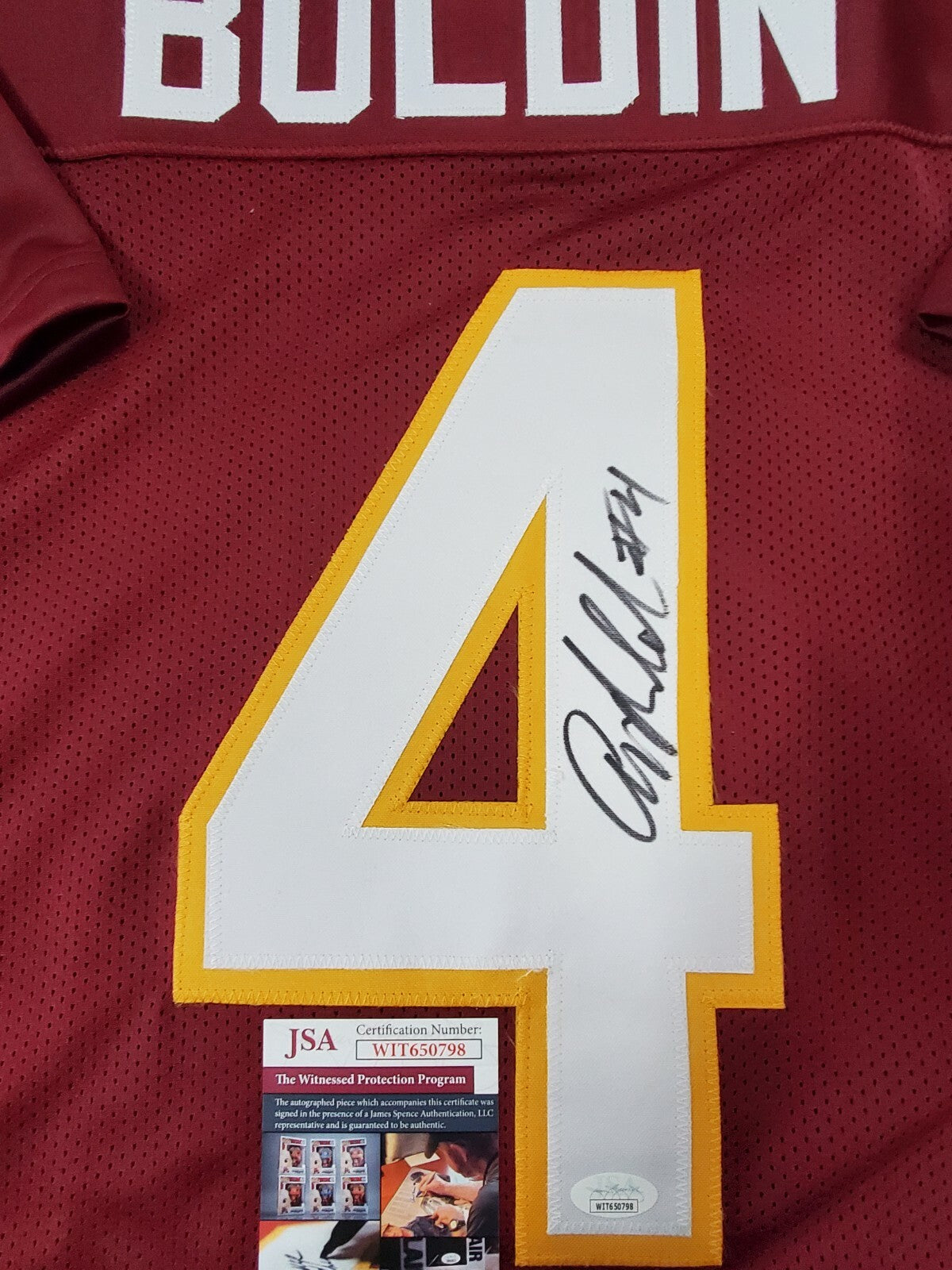 Florida State Seminoles Anquan Boldin Autographed Signed Jersey Jsa Coa