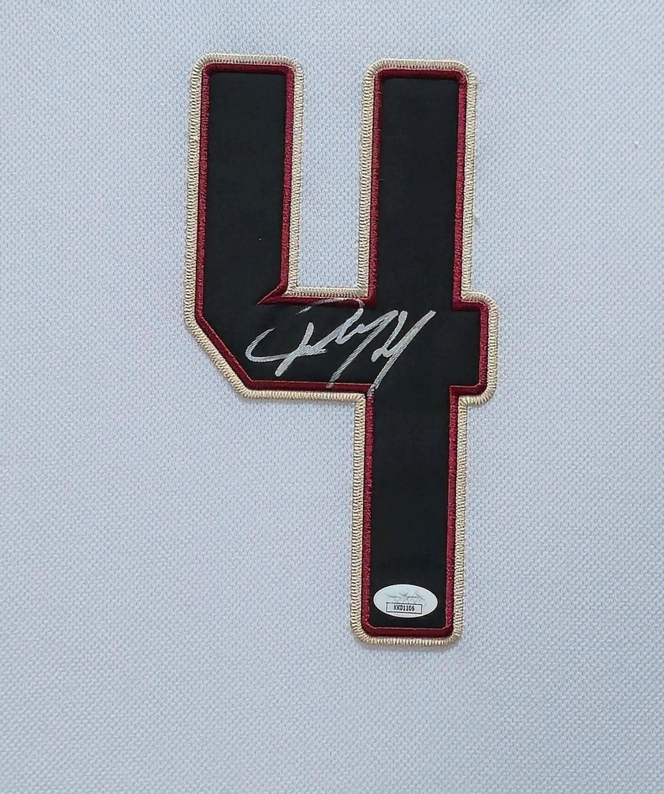 Suede Framed Arizona Diamondbacks Ketel Marte Autographed Signed Jersey Jsa Coa